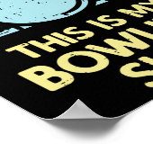 Dit is mijn Bowling Shirt Retro Bowler Mannen Dame Poster (Hoek)