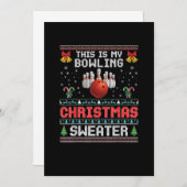 dit is mijn bowlingkerstzweten , smakelijk xmas save the date (Voorkant / Achterkant)
