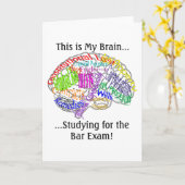 Dit is mijn brein...Bar examen Kaart (Gele Bloem)