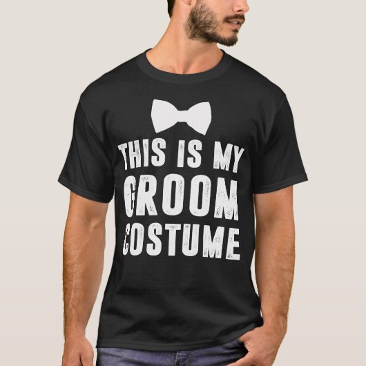 Dit is mijn bruidegom kostuum grappig trouwen Mann T-shirt (Voorkant)