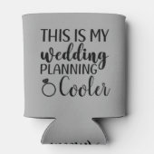 Dit is mijn bruiloft planning bruid om grappig te  blikjeskoeler (Achterkant)