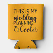 Dit is mijn bruiloft planning bruid om grappig te  blikjeskoeler (Voorkant)