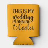 Dit is mijn bruiloft planning bruid om grappig te  blikjeskoeler (Achterkant)