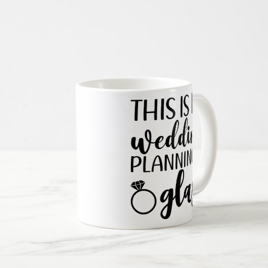 Dit is mijn bruiloft planning bruid om grappig te  koffiemok (Voorkant rechts)