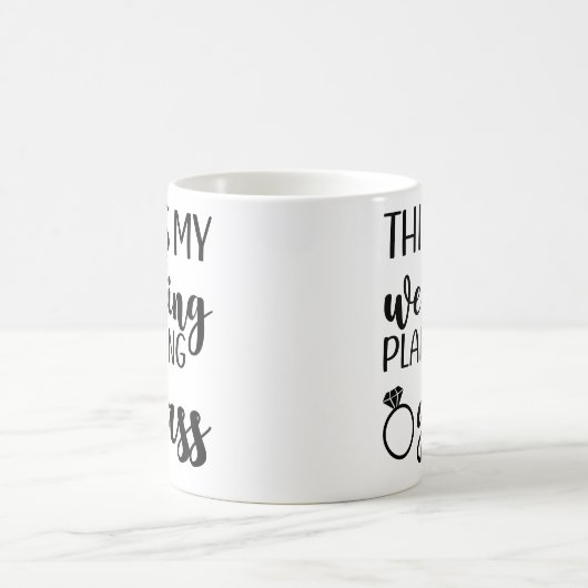 Dit is mijn bruiloft planning bruid om grappig te  koffiemok (Center)