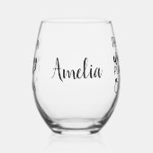 Dit is mijn bruiloft planning bruid om grappig te  wijnglas zonder voet (Links)