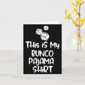 Dit Is Mijn Bunco Pyjama Shirt Voor Vrouwen Mannen Kaart (Gele Bloem)