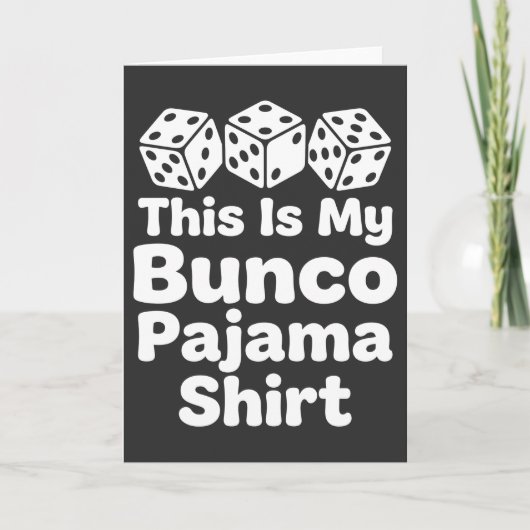 Dit is mijn Bunco Pyjamashirt grappig cadeau Kaart (Voorkant)