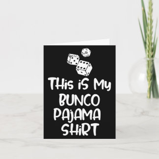 Dit Is Mijn Bunco Pyjamashirt Voor Vrouwen Mannen  Kaart
