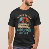 Dit is mijn camping Motorhome Campervan Retro Vint T-shirt (Voorkant)
