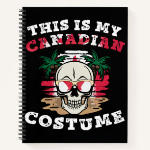 Dit is mijn Canadese Halloween-kostuum Grappig  Notitieboek