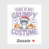 Dit is mijn chagrijnige kostuum - Grappig ontwerp  Sticker (Vel)