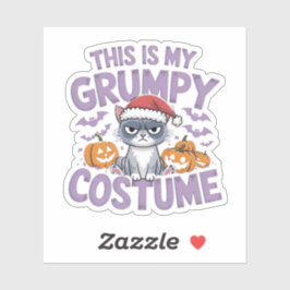 Dit is mijn chagrijnige kostuum - Grappig ontwerp  Sticker