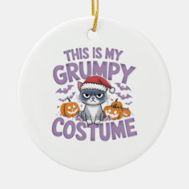 Dit is mijn chagrijnige kostuum grappig ontwerp vo keramisch ornament