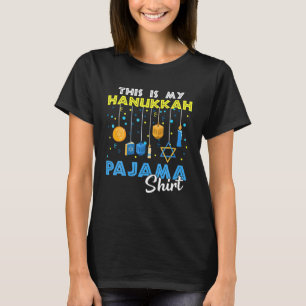 Dit is mijn Chanoeka Pajama Schattigee Chanoeka ge T-shirt