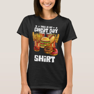 Dit is mijn cheat dag atleet Kinder voeding sayi T-shirt