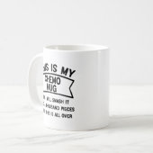 Dit is mijn chemo Mok en ik zal hem kapotslaan (Voorkant links)