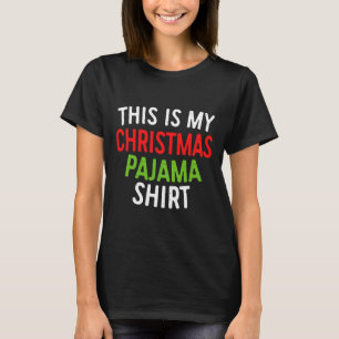 Dit is mijn Christmas Pajama Adult Xmas PJS Mannen T-shirt