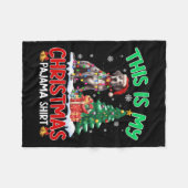 Dit is mijn Christmas Pajama Great Dane Hondenlief Fleece Deken (Voorkant (Horizontaal))