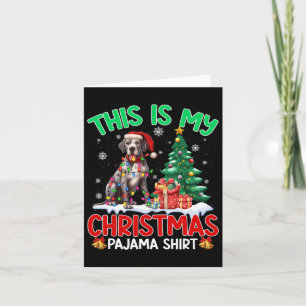 Dit is mijn Christmas Pajama Great Dane Hondenlief Kaart