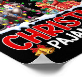 Dit is mijn Christmas Pajama Great Dane Hondenlief Poster (Hoek)