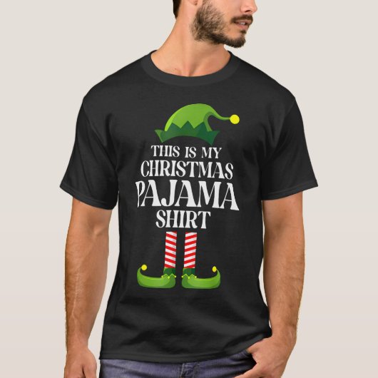 Dit is mijn Christmas Pajama Xmas Mannen Vrouwen F T-shirt (Voorkant)