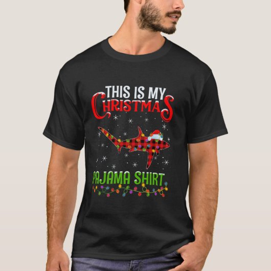 Dit is mijn Christmas pyjama Shirt Thresher Shark  (Voorkant)