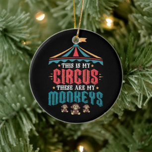 Dit is mijn Circus Dit zijn mijn apen Keramisch Ornament