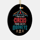 Dit is mijn Circus Dit zijn mijn apen Keramisch Ornament (Rechts)
