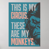 Dit is mijn Circus. Dit zijn mijn apen Poster (Voorkant)
