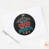 Dit is mijn Circus Dit zijn mijn apen Ronde Sticker (Envelop)