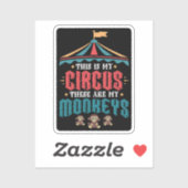 Dit is mijn Circus Dit zijn mijn apen Sticker (Vel)