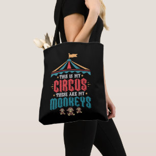 Dit is mijn Circus Dit zijn mijn apen Tote Bag