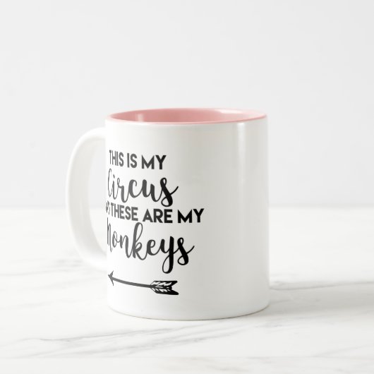 Dit is mijn Circus-Mok Tweekleurige Koffiemok (Voorkant links)