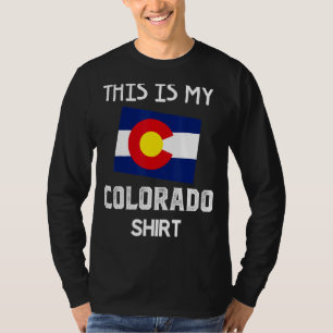 Dit is mijn Colorado Denver Flag Co Souvenir Mount T-shirt