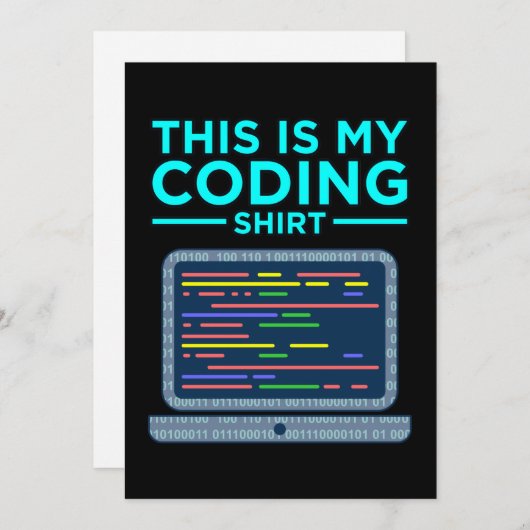 Dit is mijn computerprogrammeerprogramma voor code kaart (Voorkant / Achterkant)