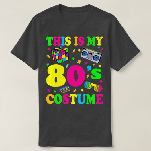 Dit is mijn Costume 1980s Partij T-shirt (Design voorkant)