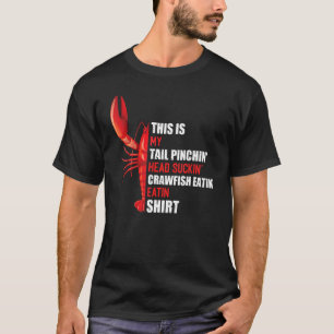 Dit is mijn Crayfish Eating Crayfish Cajun Boil Pa T-shirt