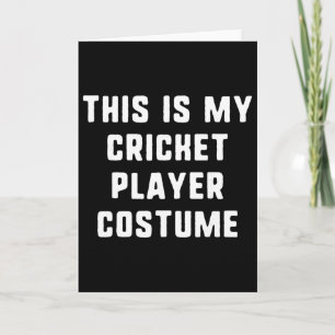 Dit Is Mijn Cricket Speler Kostuum Halloween Easy Kaart