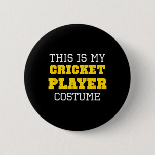 Dit Is Mijn Cricket Speler Kostuum Halloween Lazy Ronde Button 5,7 Cm