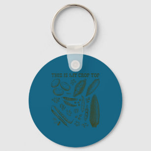 Dit Is Mijn Crop Top Grappige Tuin Pun Groente Sleutelhanger