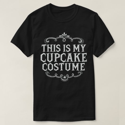 Dit Is Mijn Cupcake Kostuum Grappige Luie Hallowee T-shirt (Design voorkant)