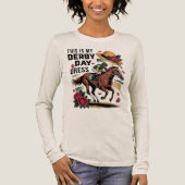 Dit is mijn Derby Day Dress Tri-Blend Shirt (Voorkant)