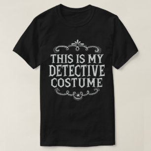 Dit is mijn detective kostuum Funny Lazy Halloween T-shirt