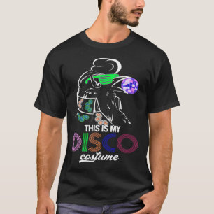 Dit is mijn disco kostuum Raven Rock and Roll 70s T-shirt
