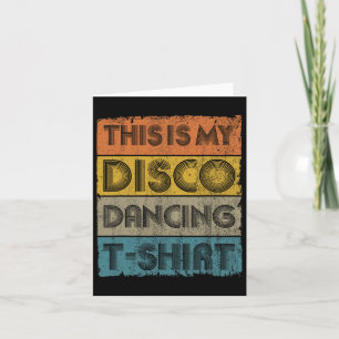 Dit is mijn disco retro jaren '70 muziek dans 80 kaart