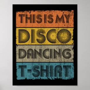 Dit is mijn disco retro jaren '70 muziek dans 80 poster
