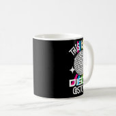 Dit is mijn discokostuum Funny jaren 70 Funky jare Koffiemok (Voorkant rechts)