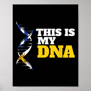 Dit Is Mijn Dna Trots Ukrainiaans Patriottisch Oek Poster