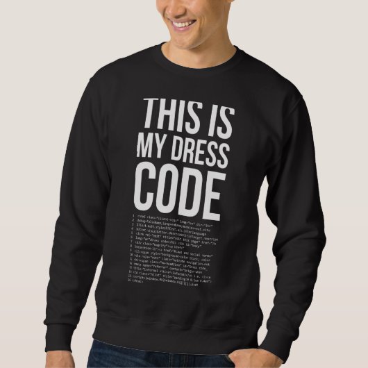 Dit is mijn Dresscode Coder Developer Computer Ner Trui (Voorkant)